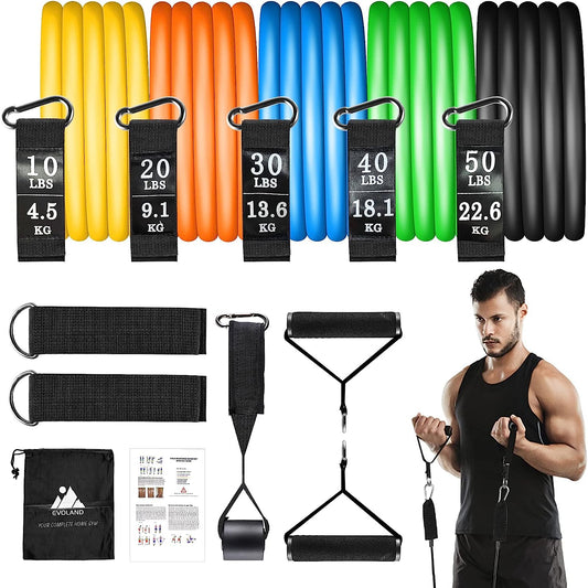 Bandas Cintas Elasticas De Resistencia Para Hacer Ejercicios Fitness Gym